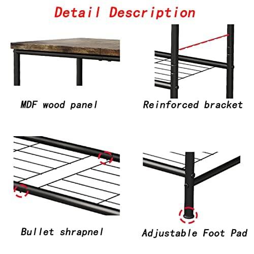 Shoe Rack Organizer 4/5/6 Tier Large Capacity Shoe Rack for Closet, Shoe Storage Shelf with MDF Top Board Organizing Wooden Decorative Industrial Deals For You Days