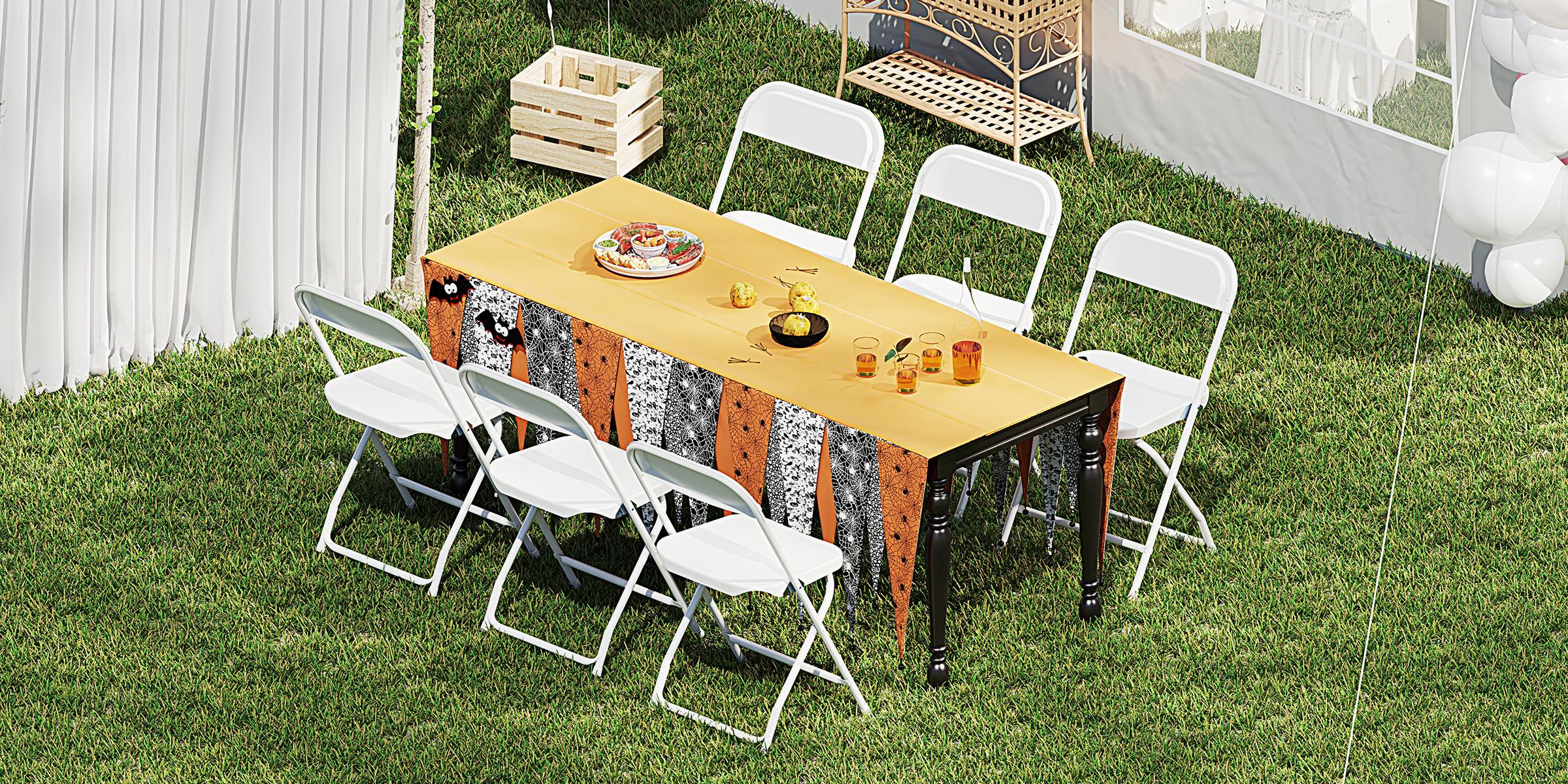 SweetFurniture Folding versatile seating with Leather Padding - Sturdy Metal Frame, Foldable and Easy to Store for Indoor and Outdoor Use at Office