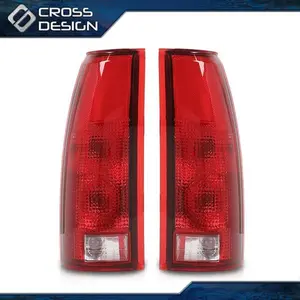 CROSSDESIGN Tail Lights Fit For 88-98 Chevrolet C1500 Set of 2 Driver and Passenger Side