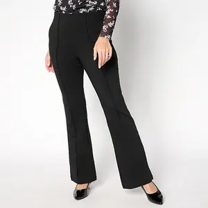 Nina Leonard Millennium Flare Leg Pull-on Pant