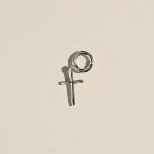 Silver Cross Charm