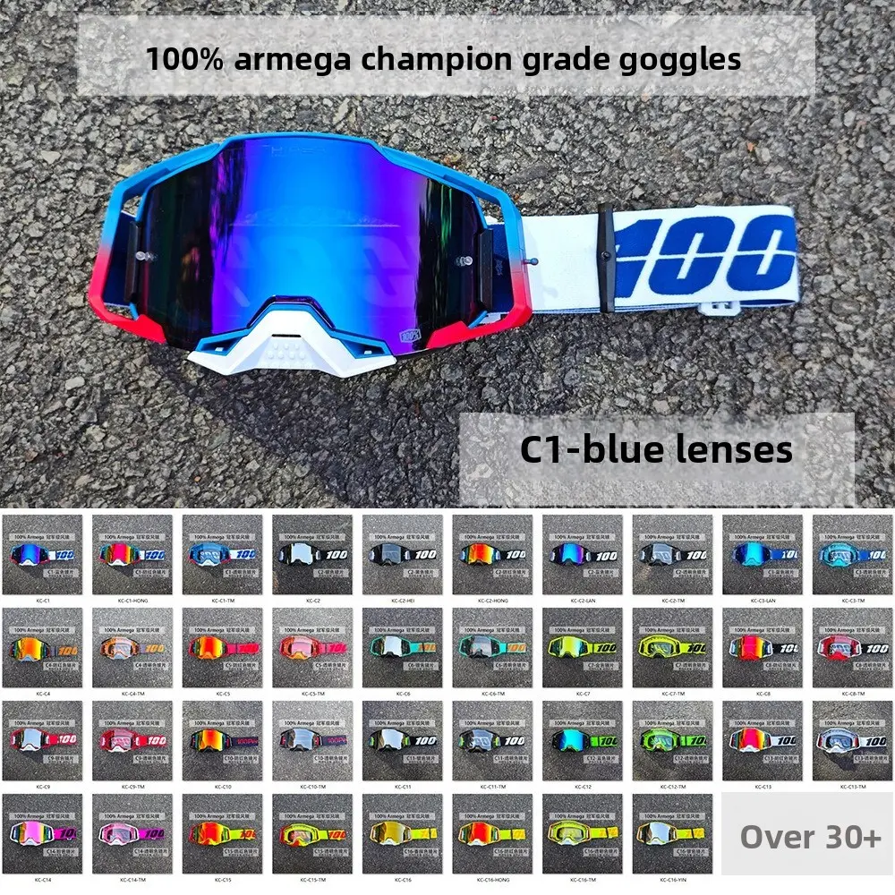Off Road Motocross Goggles Anti Fog Motorcycle Riding Glasses for Dirt Bike ATV UTV Mountain Bike
