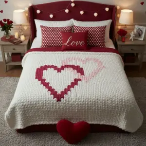 Linked in Love Chunky Knit Blanket