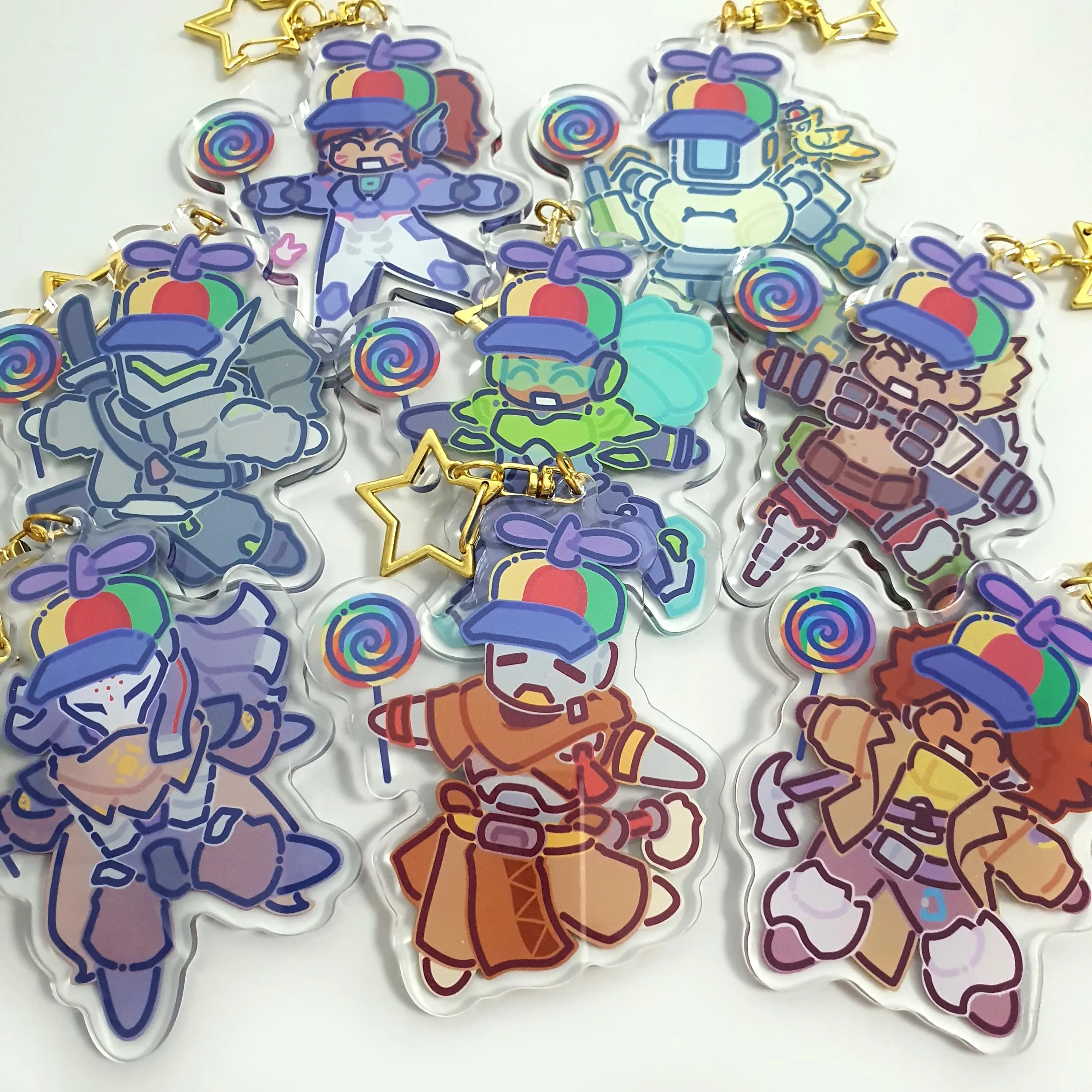 Overwatch Lalala keychains