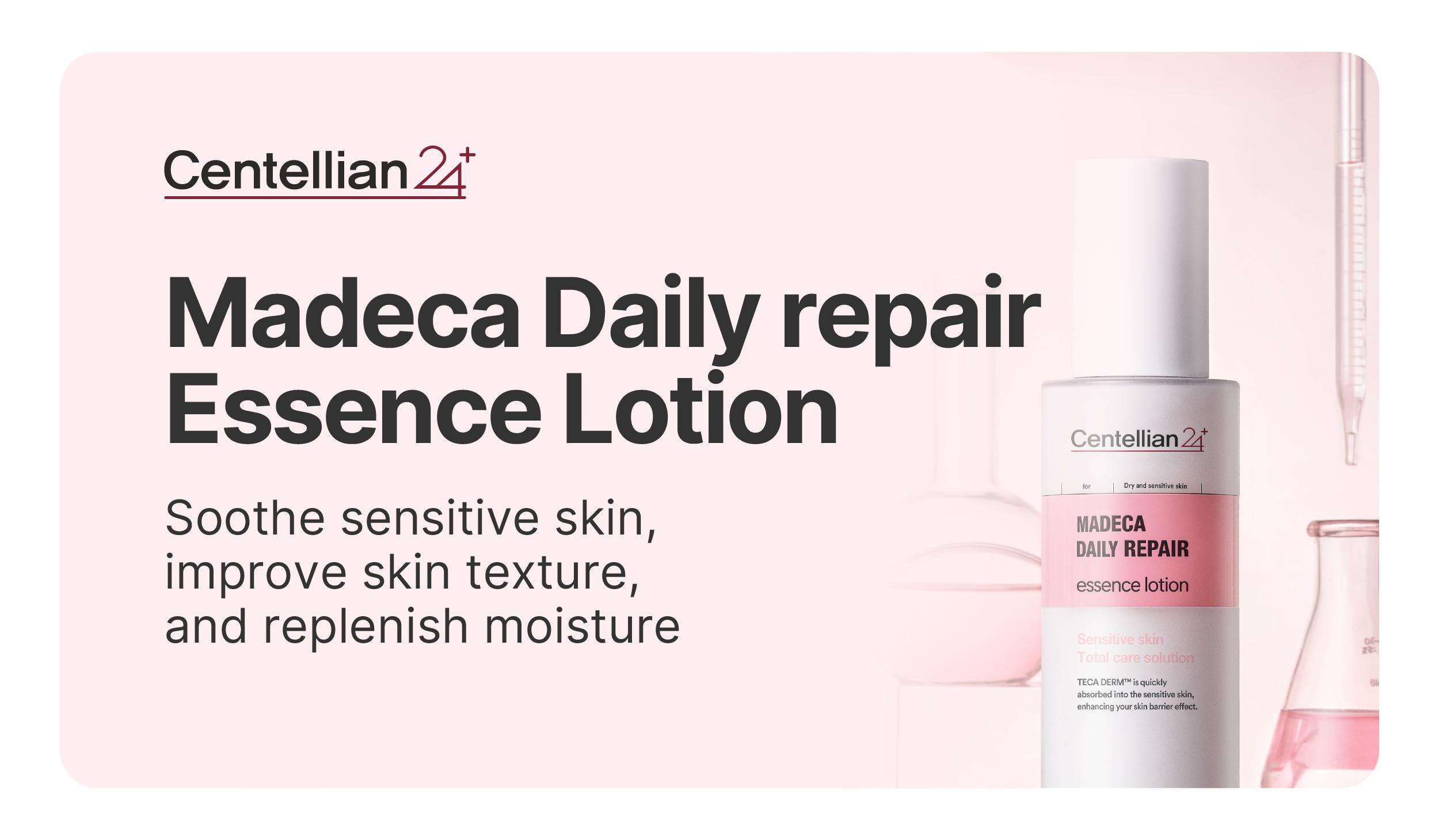 [Centellian24] Madeca Daily Repair Essence Lotion | Lightweight Anti-Aging Serum | Soothing Hydration for Sensitive Skin | Korean Skincare | 3.38 fl oz