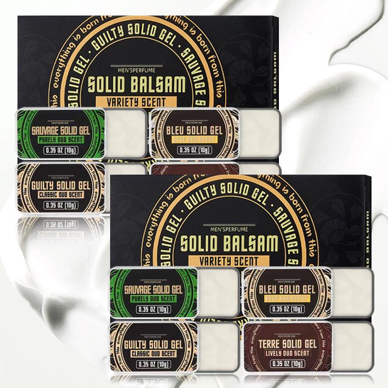 【BUY 1 GET 1 FREE】Solid Perfume Balm Set, Alcohol-Free,Aromatic Woody Fragrance, Arabian Scent, Perfectfor Dates & Daily Freshness, Ideal Gift, Non-Fragile Goods