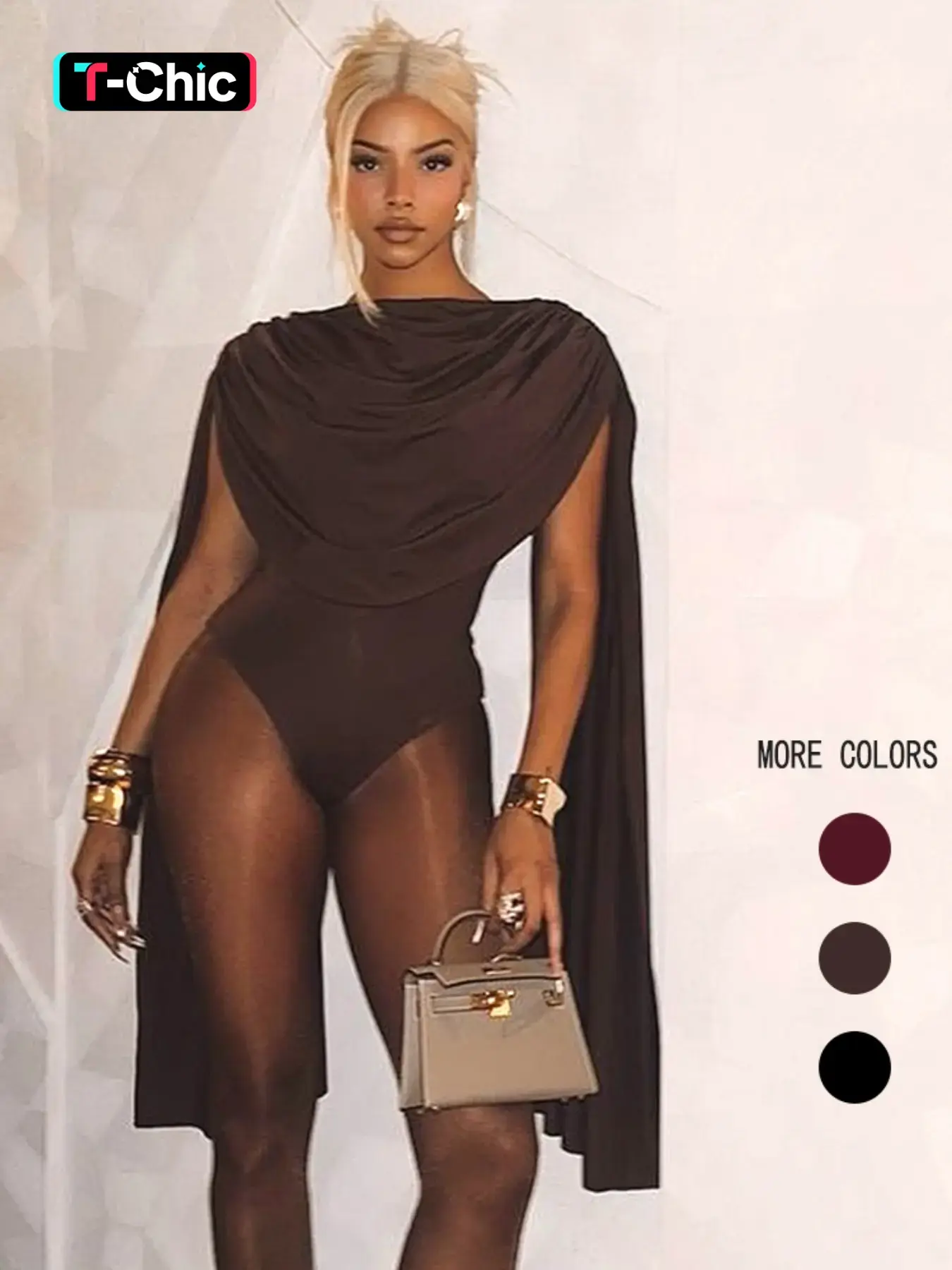 Women's Solid Color Basic One Piece Bodysuit, Fashion Minimalist Casual Cowl Neck Bodycon Fitted Soft Stretch Bodysuit for Nightlife, Women's Clothes for Summer, Womenswear