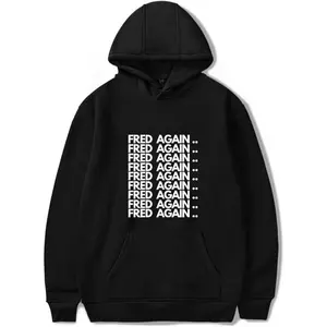 Fred Again Shrine Hoodie Men Women Fashion Hooded Tracksuit Unisex Trend Casual Crewneck Shortsleeve Round Neck Tropical Streetwear Hip Hop Long Sleeve Jumpers Gift for Birthday Valentine's Day Christmas Halloween