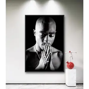 Tupac Shakur Print, 2pac Poster, American Rapper, Rap Music Poster