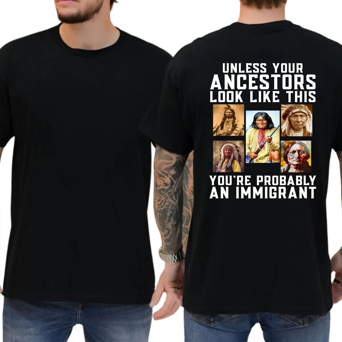 Unless Your Ancestors Look Like This T-shirt, Funny Shirts, Democrat Tee, Liberal Shirt, 8647 Shirt