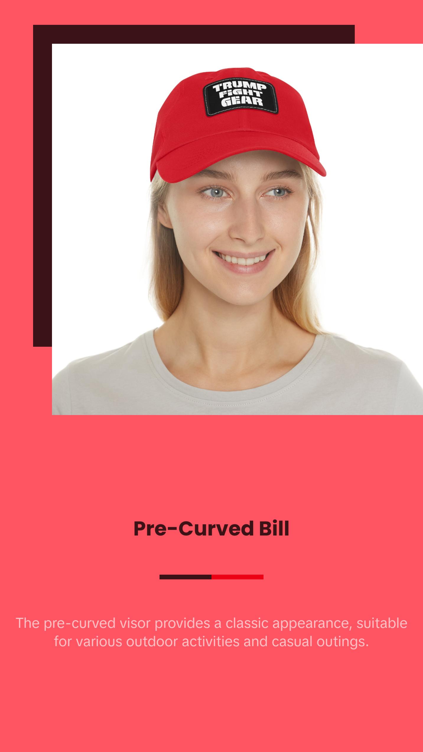 TRUMP FIGHT GEAR Dad Hat with Leather Patch #2