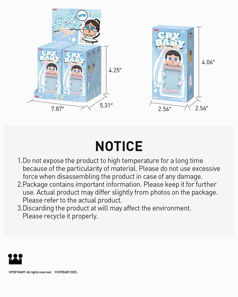POP MART CRYBABY SHINY SHINY SERIES-Card Holder Blind Box