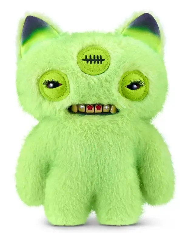 Fuggler Baddies 9-in Annoyed Alien Neon Green Collectible Plush Toy