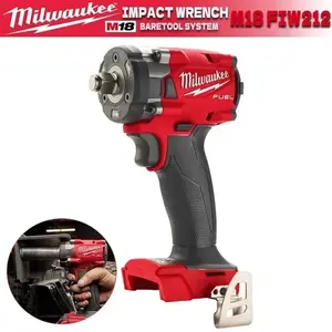 Milwaukee FIW212 M18 3/8" Cordless Impact Wrench Kit With Battery And Charger | Automotive Repair, Mechanical Maintenance, Equipment Installation | Compact Impact Wrench | 339Nm Torque, 4-Mode Drive Control, Brushless Motor, Compact 127mm Body