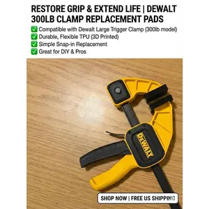 Replacement Pads Compatible with Dewalt 300lb Trigger Clamp | Durable and Flexible Grips