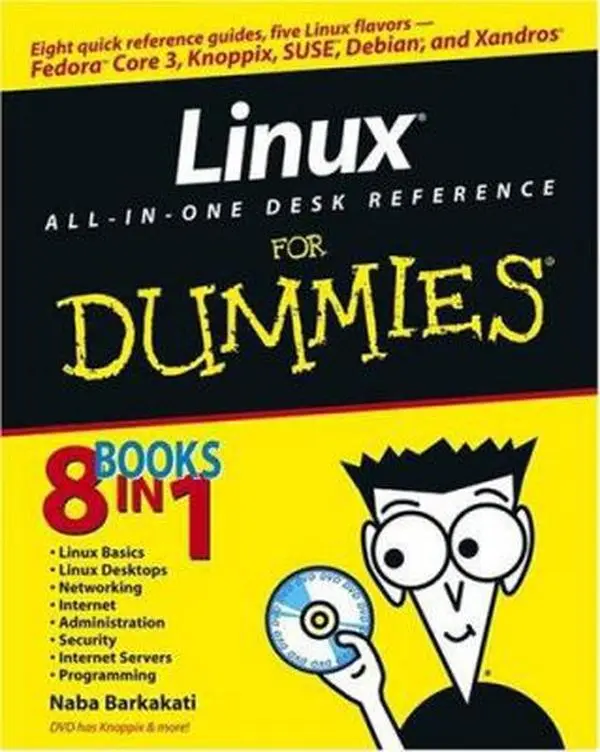 USED-Linux All-in-One Desk Reference For Dummies by Naba Barkakati (Paperback)