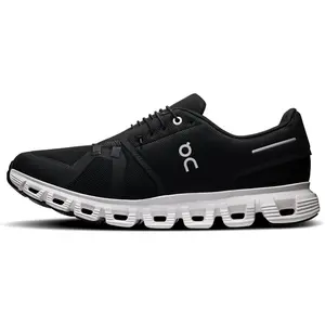 On Men's Cloud 6 Sneakers Black | White 3MF10070299