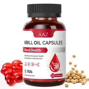 AAZ Antarctic Krill Oil 500mg Omega-3 Fatty Acid Supplement, Extra Strength | Lower Blood Lipids, Anti-Inflammatory & Joint Care, Cardiovascular Support, Boost Immunity | Specially Formulated for Heart Health, No Fish Oil Aftertaste