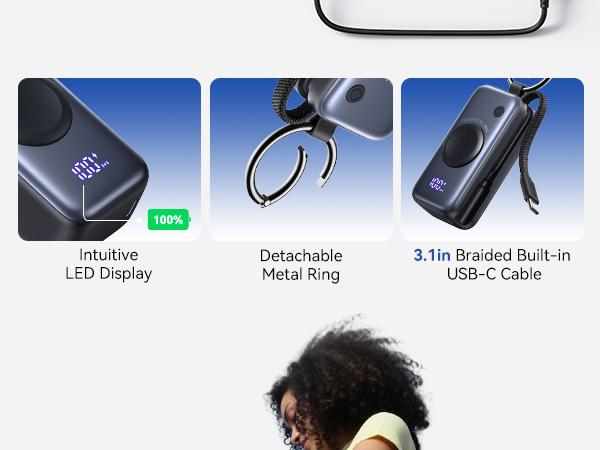 INIU P81 SnapGo Mini Power Bank for Apple Watch and iPhone, 5000mAh Fast Charge Wireless Portable Charger with Bulit-in Cables & KeyChain Flight-Safe EDC Travel Battery Pack for iWatch Ultra 11 10 9 8 SE, iPhone Air 17 16 15 Airpods Series Best Gifts 2026