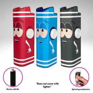 FLKR LYTR: Towlie Pack Fidget Spinner case for BIC, High quality polypropylene body for durability, comes with 3 design