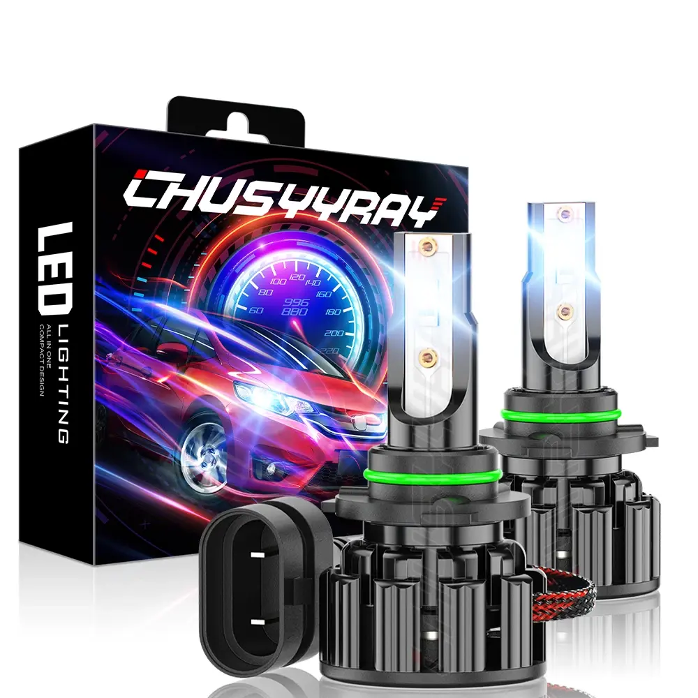 Bombillos LED Focos Para Auto Carro 9006 Luz De Coche Faros Faro Delanteros 2 PK Led Headlight Bulbs Headlight Restoration Kit