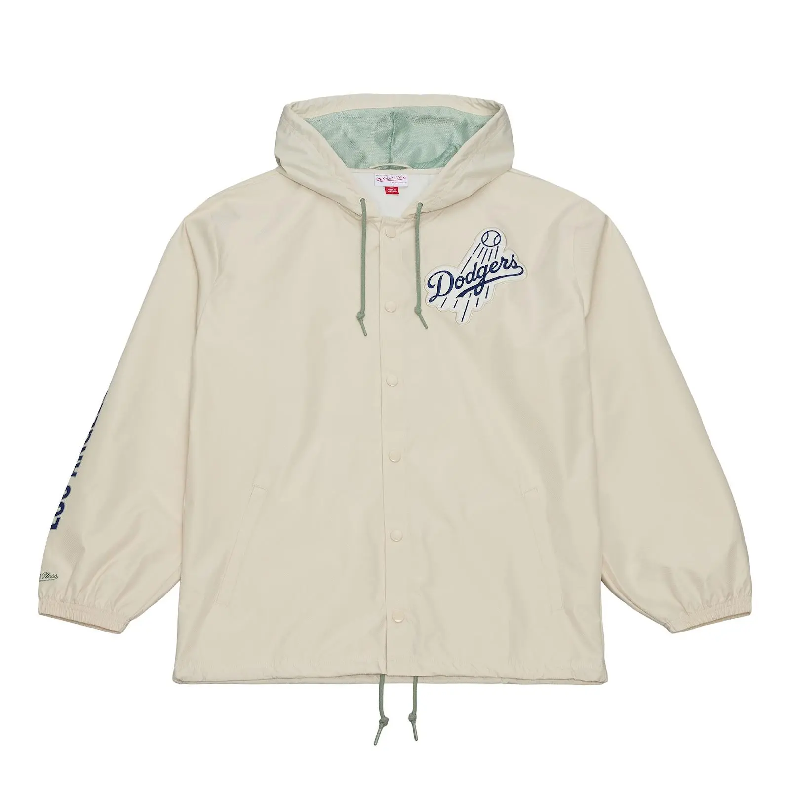 Fernando Valenzuela Los Angeles Dodgers Cream Yacht Rock Player's Full-Snap Hooded Windbreaker Jacket MLB Throwback Sweatshirt Fleece Vintage Fan