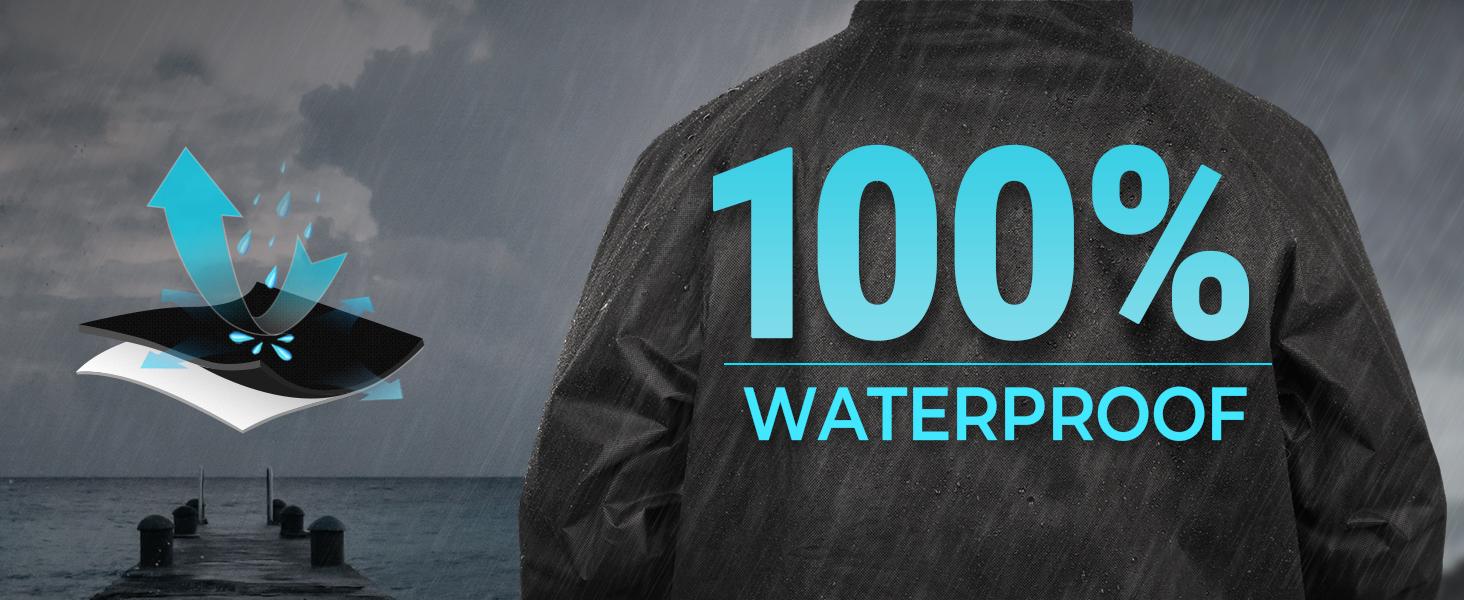 KastKing AquaLite Rain Suit, Waterproof Breathable Lightweight Rainwear for Men, Durable Rain Gear for Outdoor Adventures