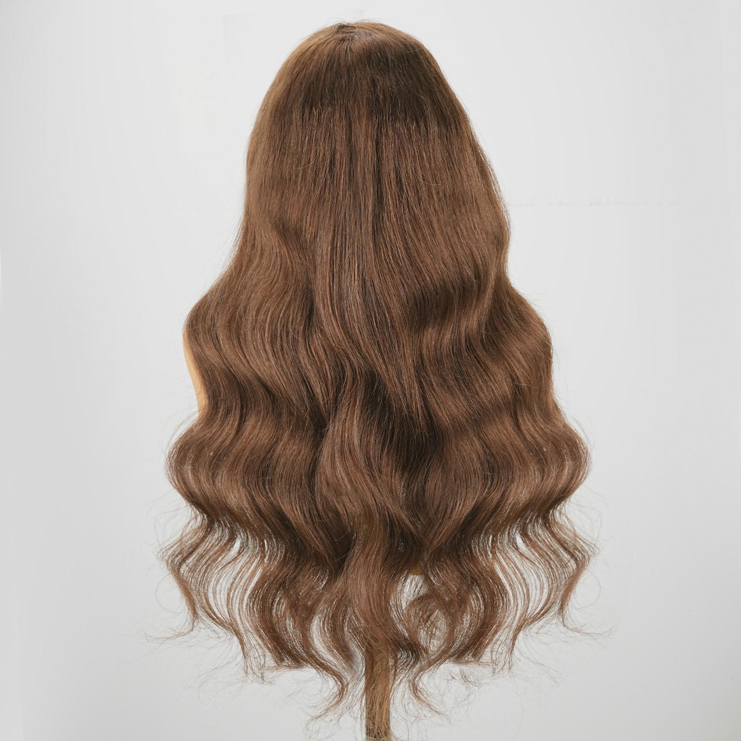 [New In Upgrade With Drawstring] Mamushow Straight Wigs with Bangs Human Hair 2x4 Lace Wig with Drawstring 180% Density Middle Part for Black Women Glueless Machine Made Wigs