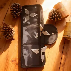 3-Piece Metal Skill  Ninja darts | Outdoor & Backyard Practice Gear | Durable Stainless Steel Design for Training & Collection