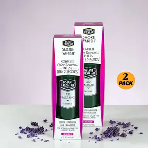 Smoke Vanish, Lavender, 4 Oz (120 Ml). Pack of 2.