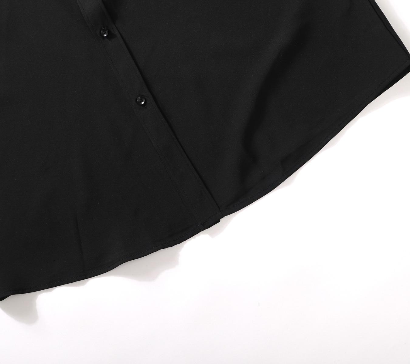 New Men's Business Lightweight Long Sleeve Shirt Stretch Wrinkle-Free Ice Silk Cool Dress Shirt