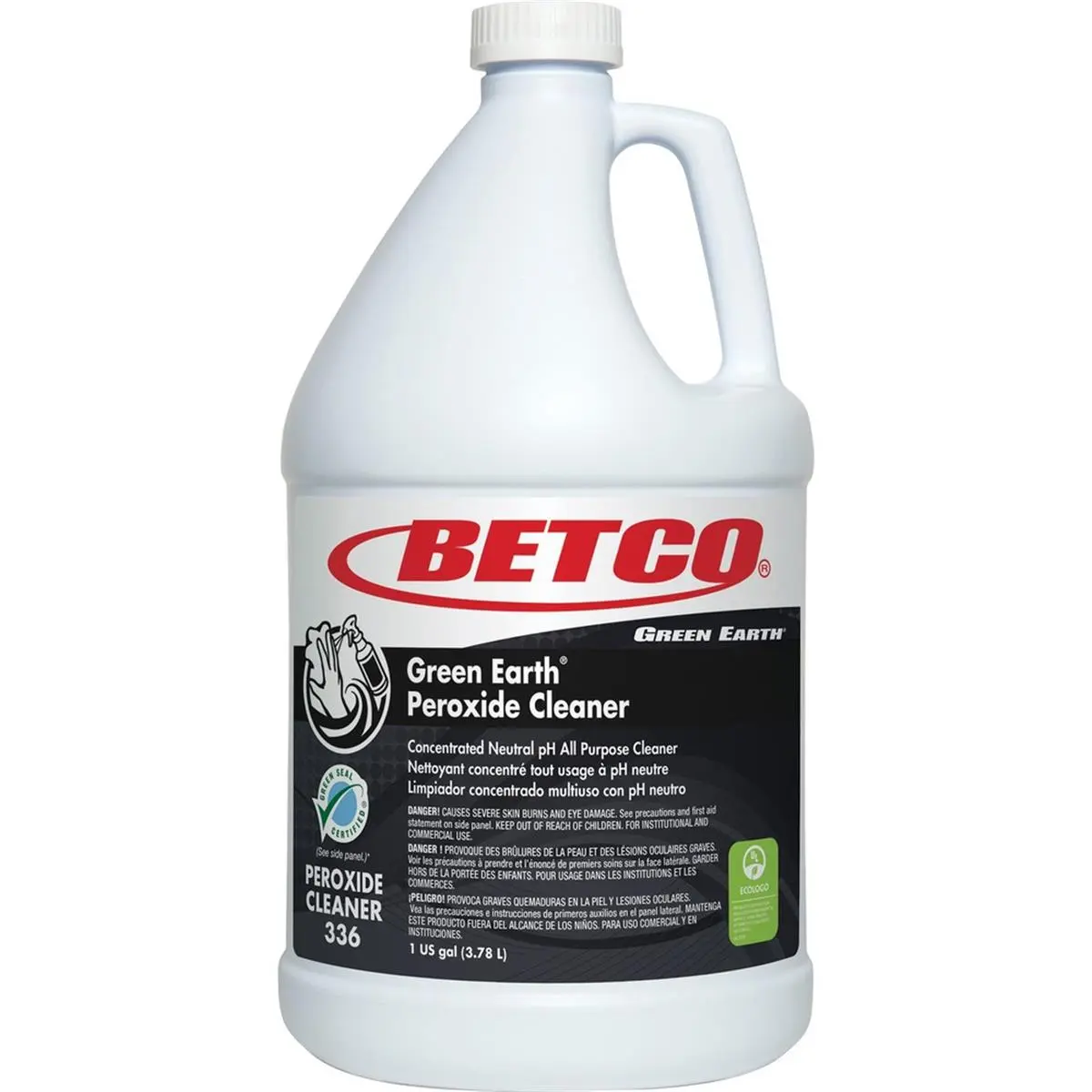 212 MAIN BET3360400 1 gal Green Earth Peroxide Fragranced Multi-Purpose Cleaner - Concentrated, Neutral pH, Citrus Scent, Mold & Stain Removal, Shower & Tile Safe, Universal Household Supply
