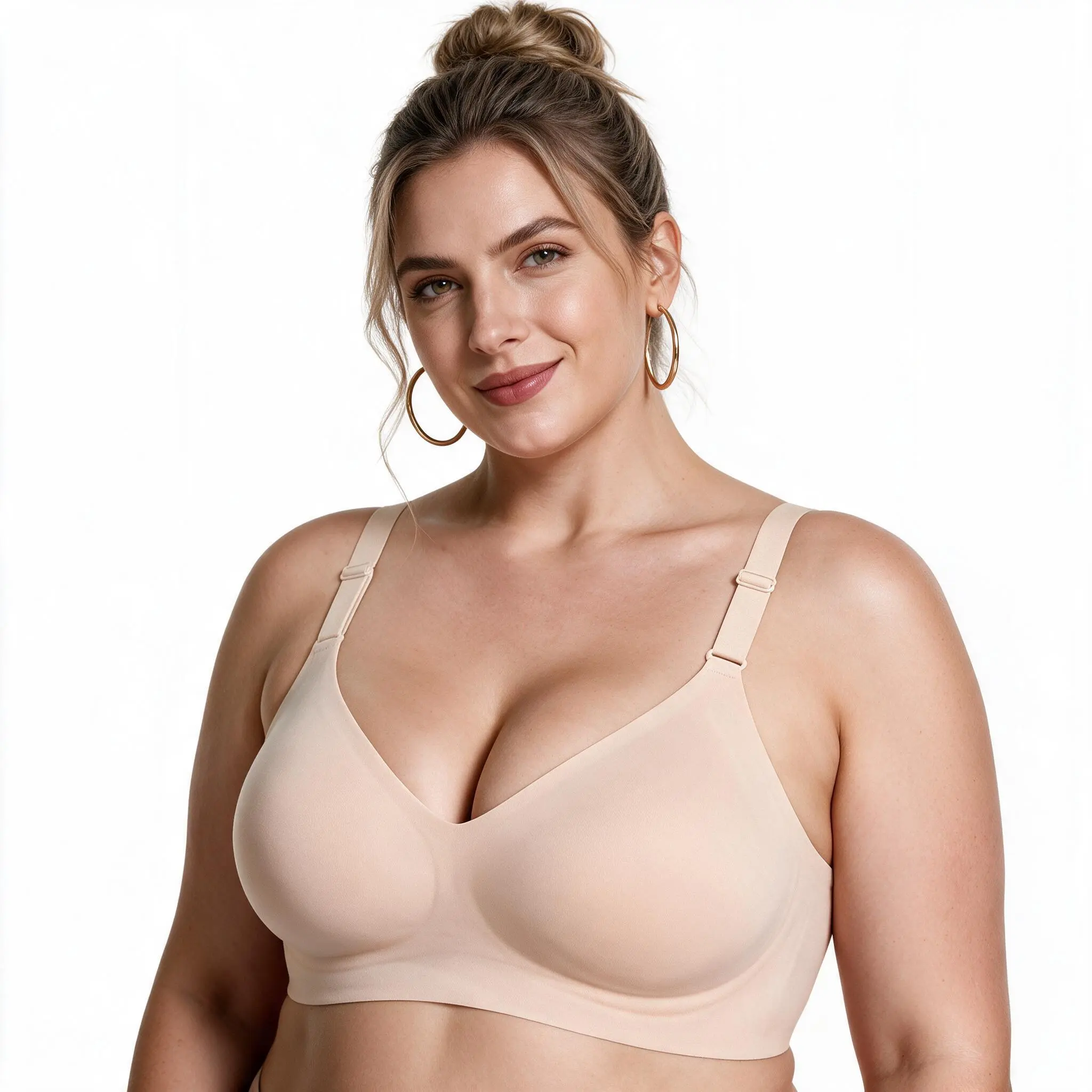 CORELOVE bras for women bralette wireless bra wirefree bra no underwire bra push up bra minimizer bra t-shirt bra seamless bra jelly bra lingerie underwear brassiere deep V seamless wireless bralette plus size  seamless push up minimizer bra all seasons