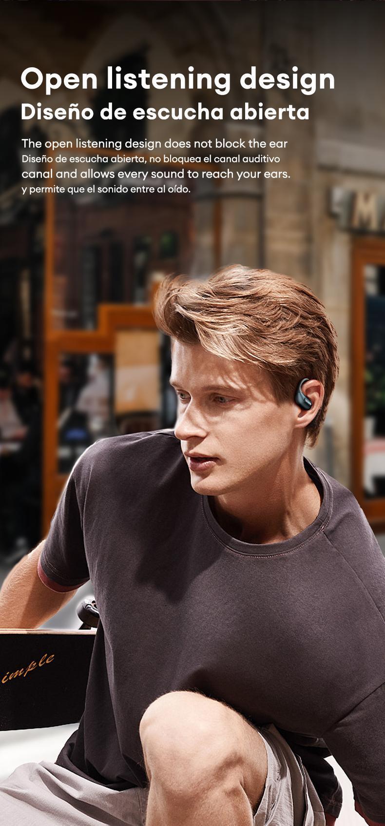 T02 pro earbuds wireless headphones bluetooth earbuds audifonos bluetooth OWS Wireless Bluetooth 5.4 Earbuds High-Fidelity Robust Bass Sound Headphones Ultra-Comfort Ergonomic Ear-Hanging Electronic Headsets