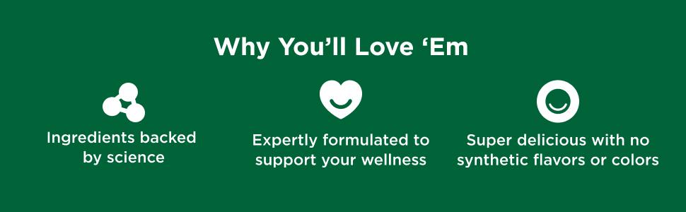 OLLY Metabolism Gummy Rings, Apple Cider Vinegar, Vitamin B12, Chromium, Energy and Digestive Health, Chewable Supplement, Apple Flavor - 30 Count