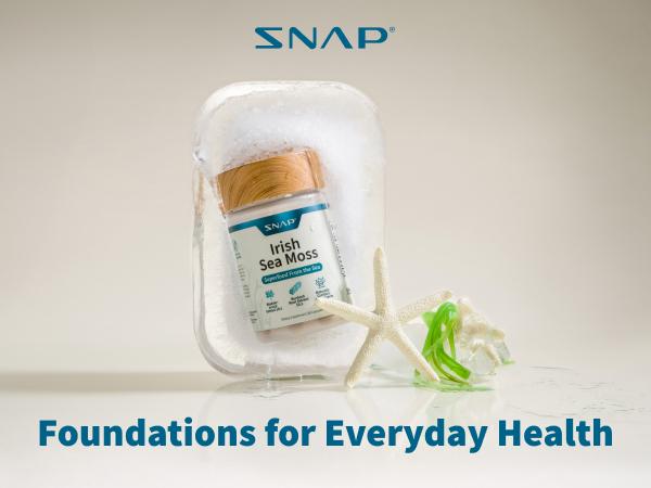 Snap Supplements - Irish Sea Moss - Sea Moss Supplement For Immunity, Digestion, Energy & Skin Tone Support - Natural Sea Moss Capsules