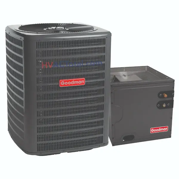 Goodman 5 Ton 13.8 SEER2 R32 Air Conditioner with 21" Vertical Cased Coil for Efficient Cooling Performance