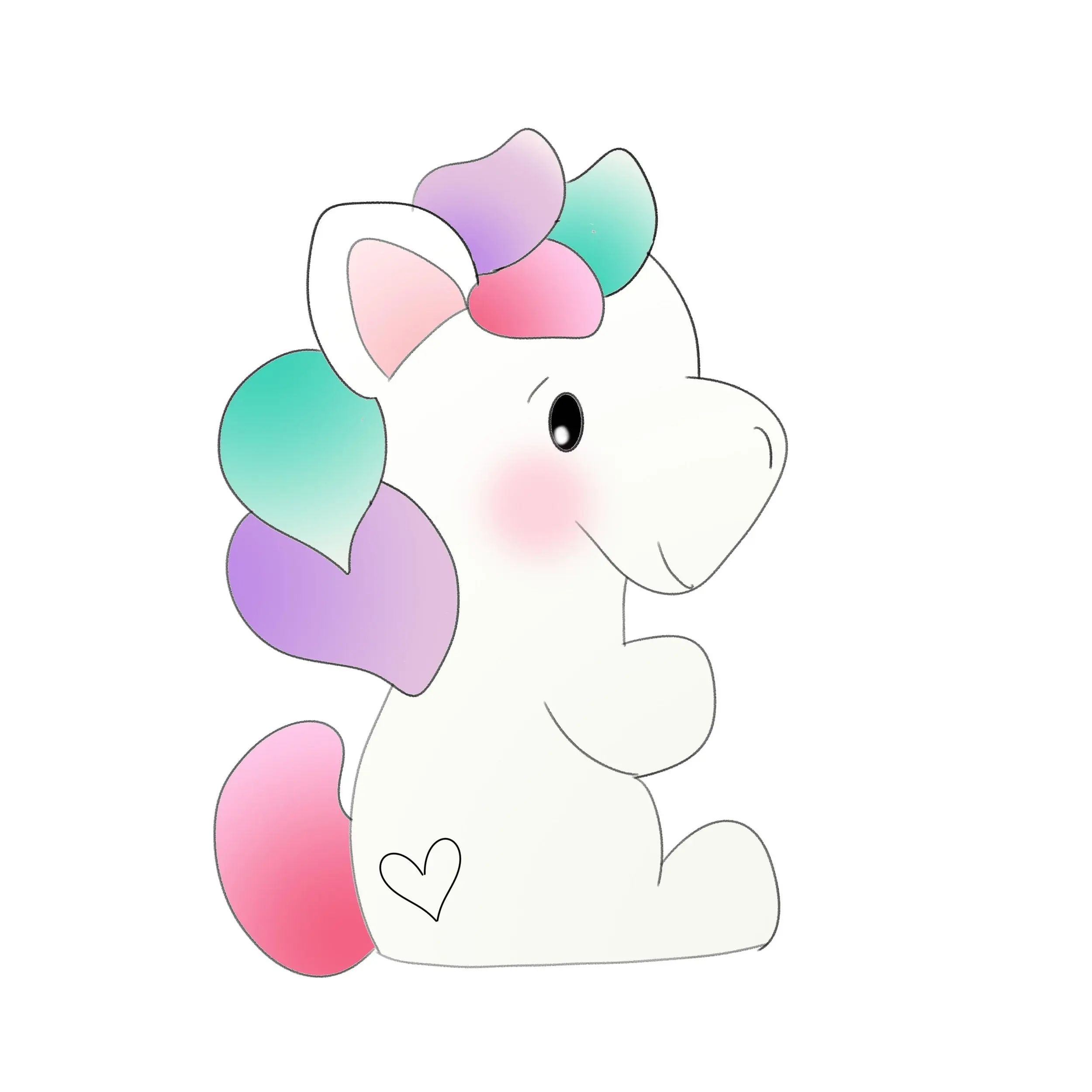 betty unicorn cookie cutter