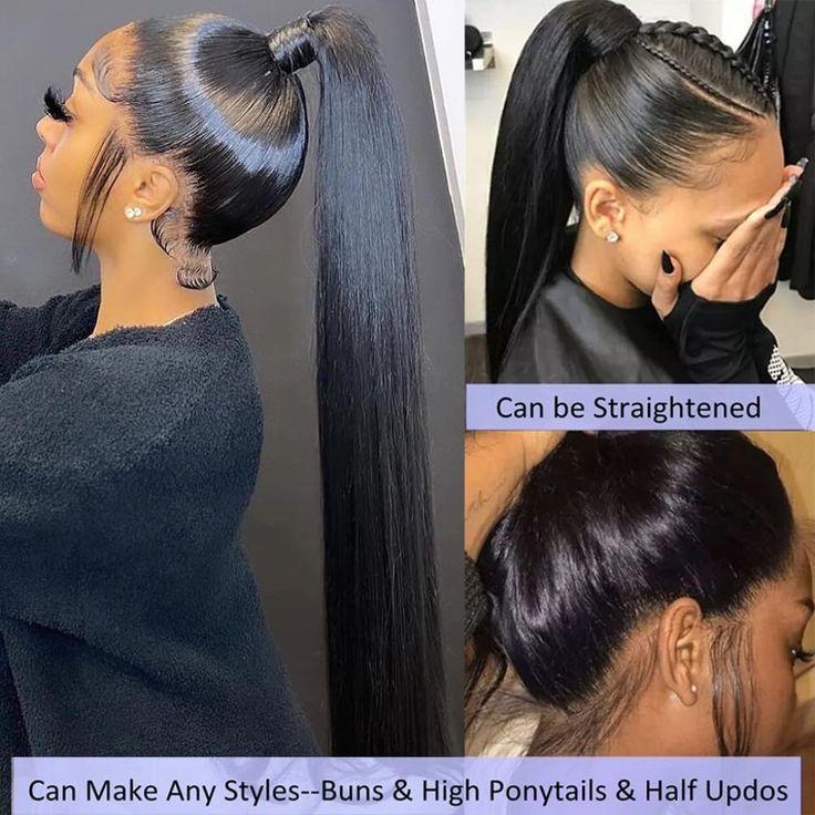 Bling Hair 360 Full Lace Wig 30 32Inch Straight Transparent Lace Front Human Hair Wigs Hair For Women Brazilian Remy 360 Lace Frontal Hair Wig 180Desntiy