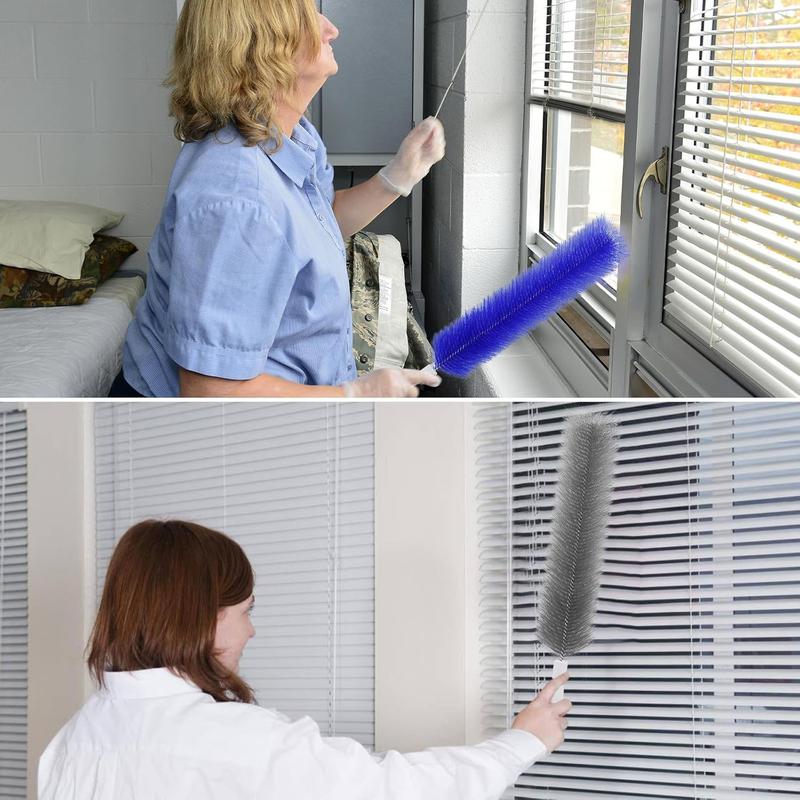 Cobweb Duster, Bendable Fan Duster, Plastic Fan Cleaning Brush, Microfiber Head Duster, Reusable Duster for Air Conditioner Blinds, Ceiling Fan Blades, Vents, Curtains, Car Cobweb Duster, Bendable Fan Duster, Plastic Fan Cleaning Brush, Microfiber Head Duster, Reusable Duster for Air Conditioner Blinds, Ceiling Fan Blades, Vents, Curtains, Car