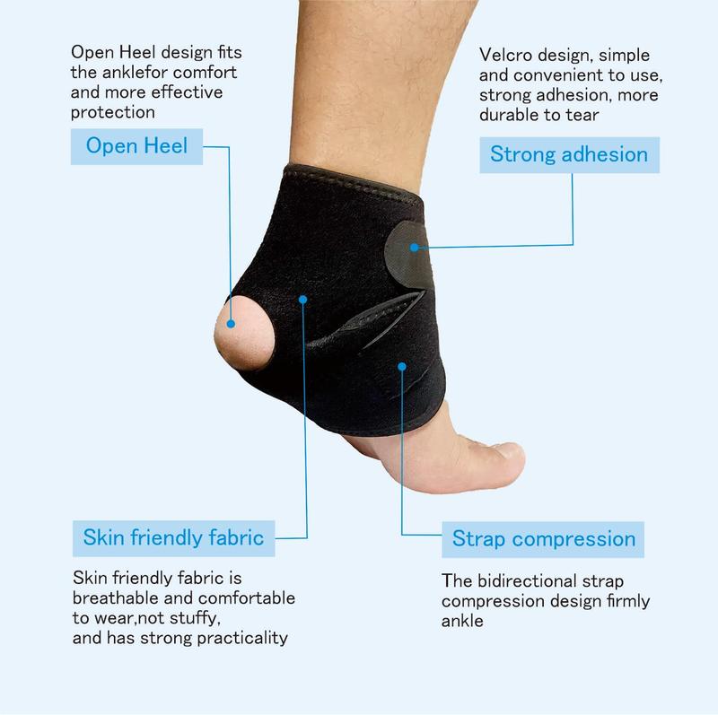 Ankle Brace Support for Men and Women - Compression Support for Sprained Ankle - Open Heel Foot Adjustable Straps for Recovery - Achilles Tendon Support Stabilizing Bandage 4 Pack Ankle Brace Support for Men and Women - Compression Support for Sprained Ankle - Open Heel Foot Adjustable Straps for Recovery - Achilles Tendon Support Stabilizing Bandage 4 Pack