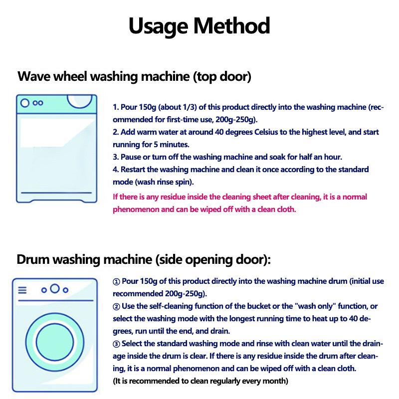 【Liapu】Washing Machine Drum Cleaner Powder - An effective cleaning solution for gentle washing of your washing machine