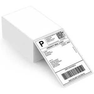 4x6 Direct Thermal Shipping Labels with Perforations for Direct Thermal Printers - 500 Labels per stack Fan Fold