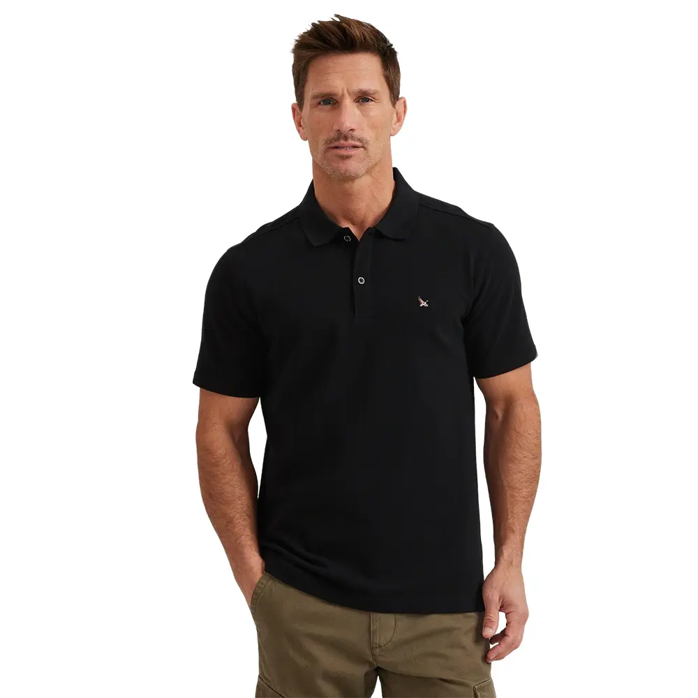 Eddie Bauer Men’s Signature Piqué Short-Sleeve Polo Quick-Dry Breathable Relaxed Fit Cotton Blend for Everyday and Business
