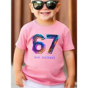 Six Seven Circuit Pattern Design Kids T-Shirt Graphic Print Tee Graphic Printed Tee 67 Kids shirts