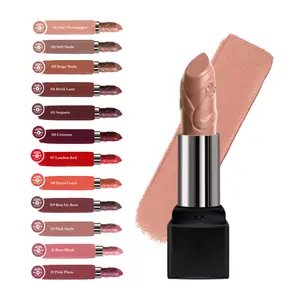 BEL London Argan Lipstick – Hydrating, Nourishing, High-Pigment, Long-Lasting, 12 Creamy Shades