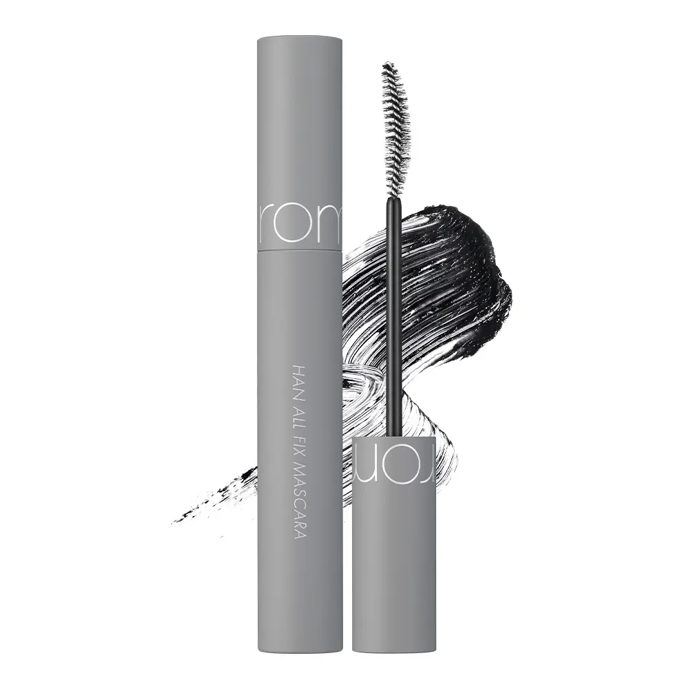 rom&nd Han All Fix Mascara - 20g Korean Beauty & Personal Care Makeup, Water-Resistant, Smudge-Proof, No-Mess, Long-Volume, Long Lasting, Lengthening, Natural Looking, Ash, Talc-Free Single Item Mascara, Long Lasting Mascara, Lengthening Mascara