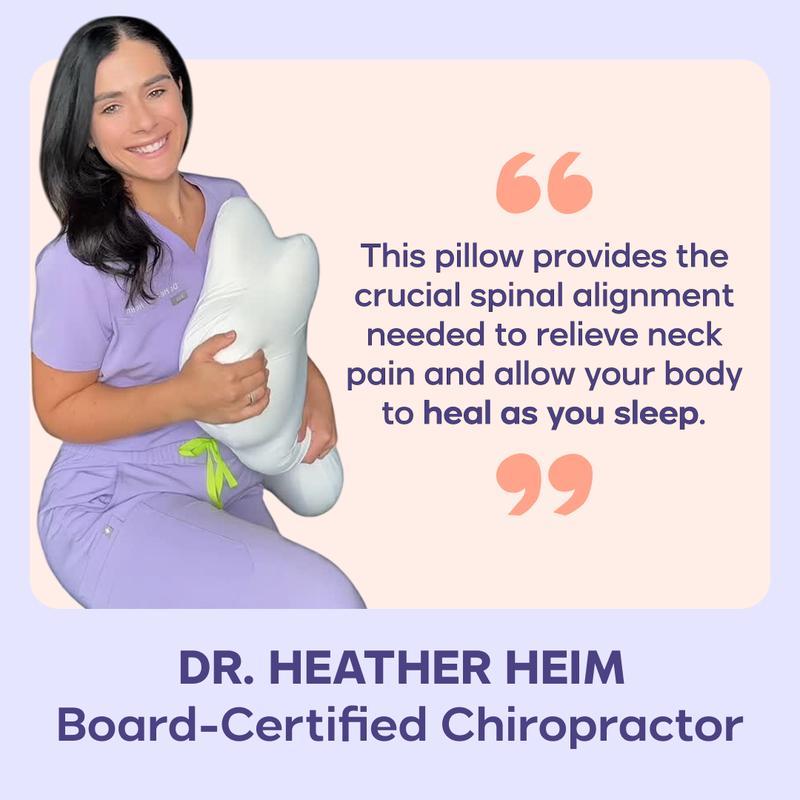 CloudAlign Pillow - Ergonomic Cervical Pillow + Dual-Height Memory Foam for Side Back & Stomach Sleepers Best Pillow 2025 Awarded