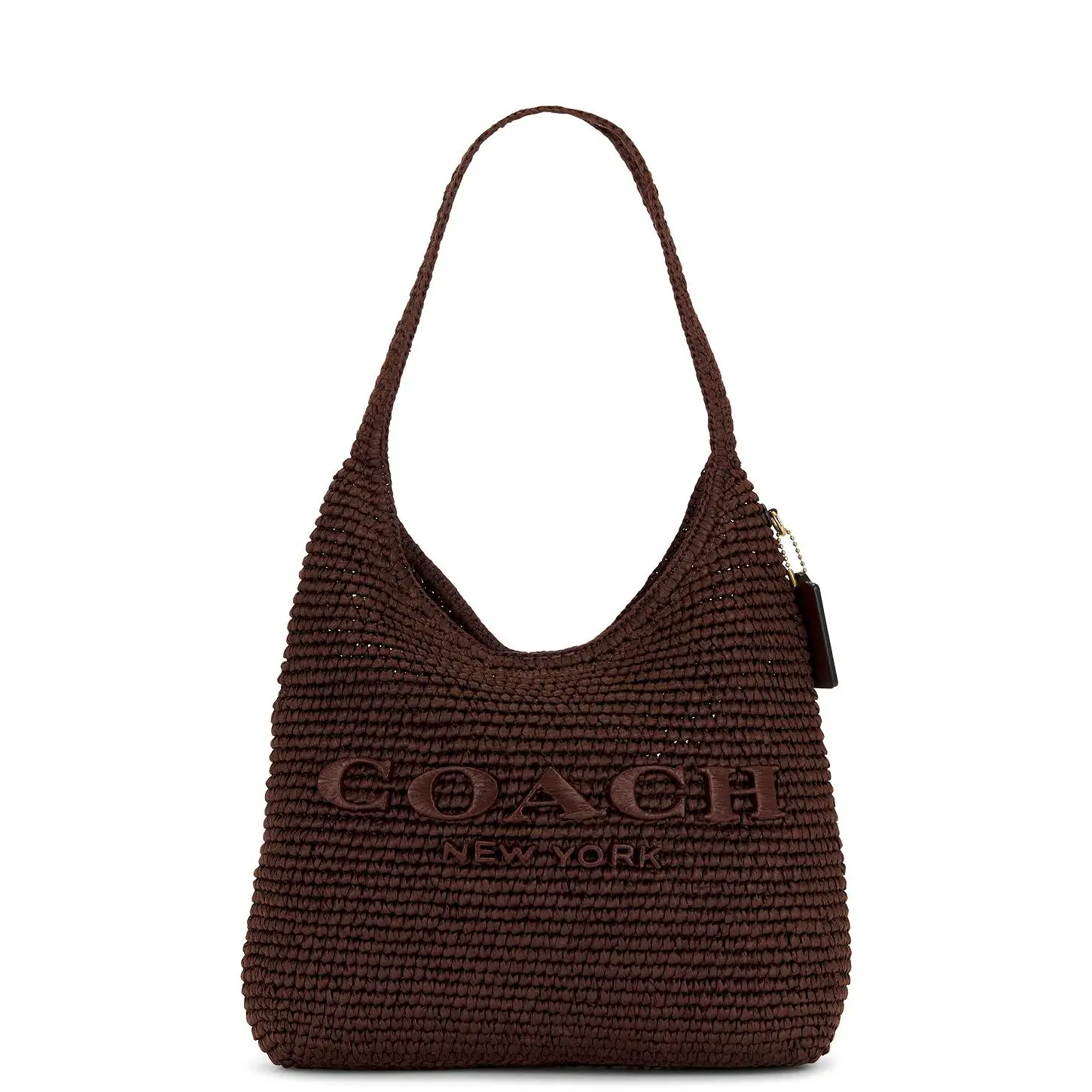 Coach Refined Weave Straw Brooklyn 28 in Maple