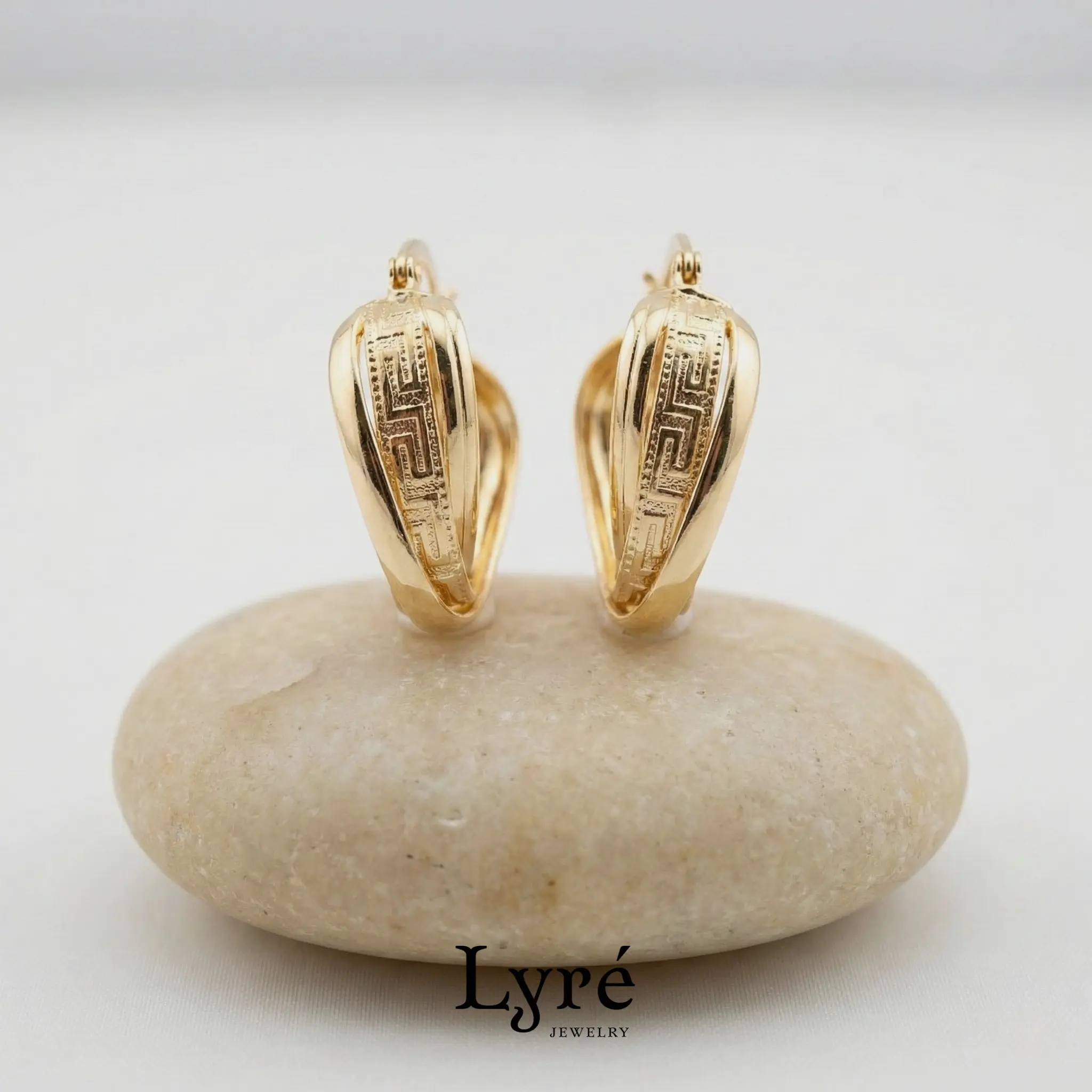 Helia Greek Key Earrings | ER003